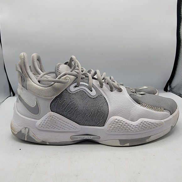 Nike PG 5 TB Paul George Men Size 10.5 Wolf Grey White Athletic Shoes DA7758-002 main image 4